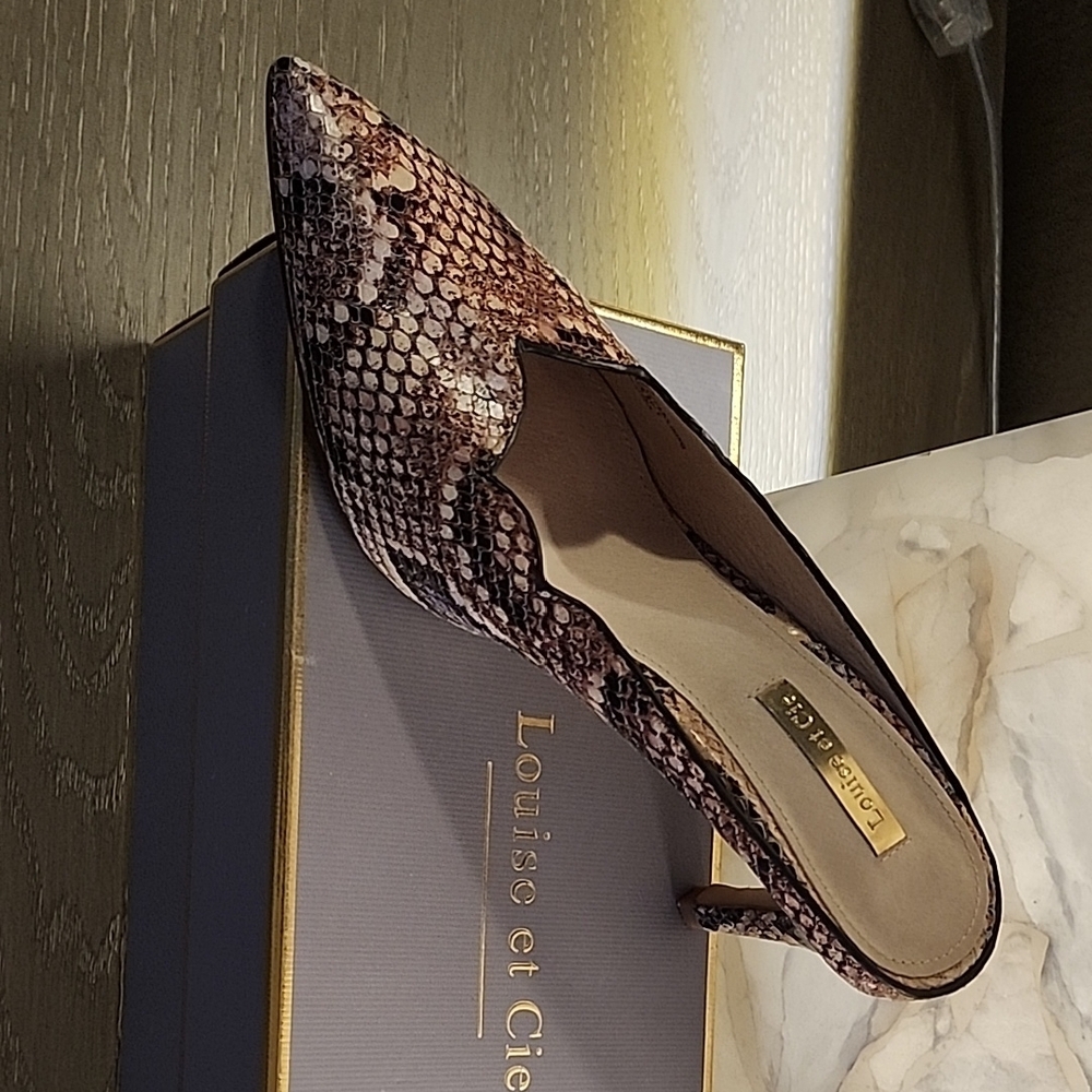 Louise et Cie Brown Heeled Shoes with Sophisticated Design